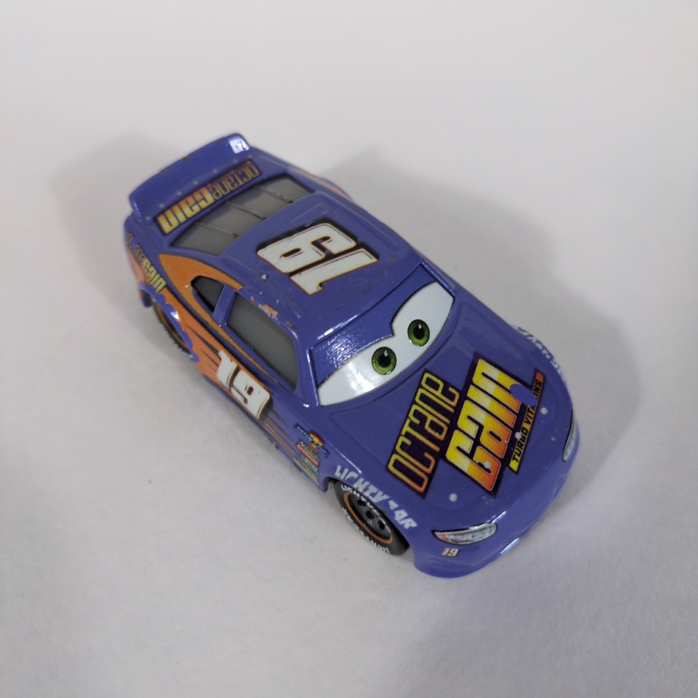 Disney Pixar Cars Octane Gain Bobby Swift 19 Purple Diecast Racing Car Mattel